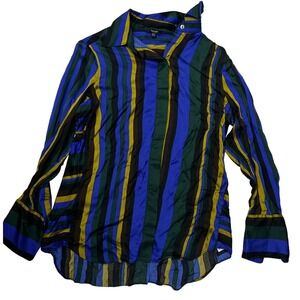 Massimo Dutti, Women's Striped Button Up, Size 6